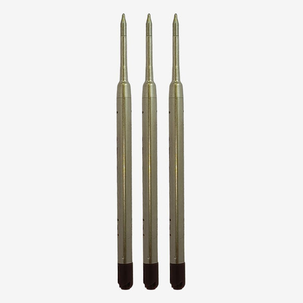 Set of 3 Coffee Scented 0.6mm Metal Jotter Refills – Smooth Blue Ink | Premium Long-Lasting Writing Performance