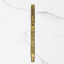 Metallic Glossy Full Designer Gold Colour Body Ball Pen | Openable Mechanism | Premium Blue Ink | Elegant Writing & Gifting Pen