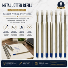 Set of 3 Metal Jotter Blue Ink Refills 0.7mm Fine Point|Ballpen Bazaar