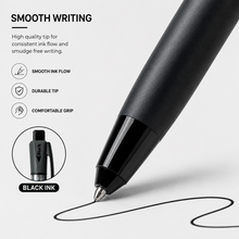 3-in-1 Matte Black Ball Pen – Click Mechanism | Blue, Red & Black Ink