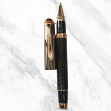 Designer Black Body Ball Pen with Gunmetal Cap & Golden Clip – Openable Mechanism | Black Ink