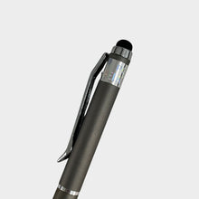 Combo of 2 Stylus Twist Ball Pens – Grey & Red Finish | Twist Mechanism | 0.6mm Blue Ink | Touchscreen Compatible