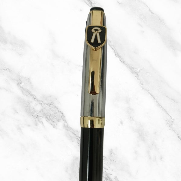 Advocate Logo Ball Pen – Black & Silver Premium Design
