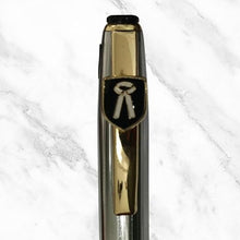 Advocate Logo Ball Pen – Black & Silver Premium Design | Smooth Writing with Glycer 0.6mm Blue Ink