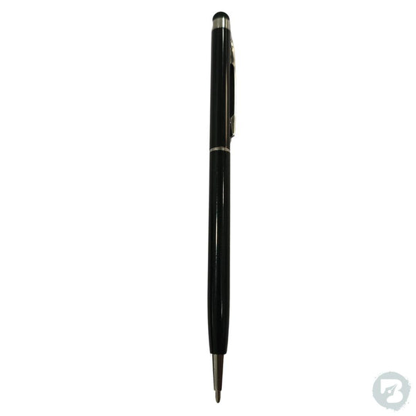 Metal ball pen with mobile touch, twist mechanism, black body for professional use.