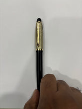 Metallic black color body with silver color designer cap openable mechanism ball Pen (blue Ink) Ballpen Bazaar