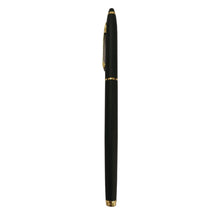 Matte black color body with gold clip openable mechanism ball Pen (blue Ink) Ballpen Bazaar