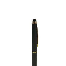 Matte black color body with gold clip and mobile touch Twist mechanism ball Pen (blue Ink) Ballpen Bazaar