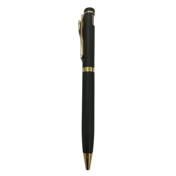 Matte black color body with gold advocaat symbol  clip Twist mechanism ball Pen (blue Ink) Ballpen Bazaar