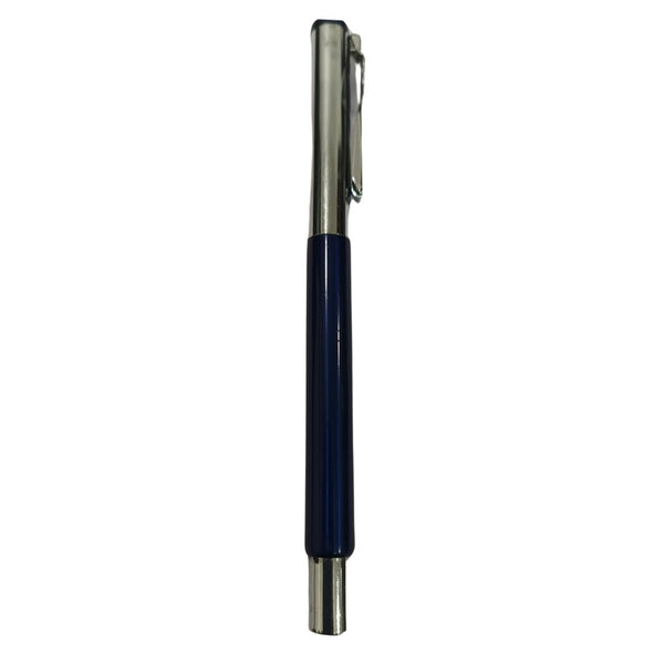 Metallic blue color body with silver cap and ca symbol clip openable  mechanism ball Pen (blue Ink) Ballpen Bazaar