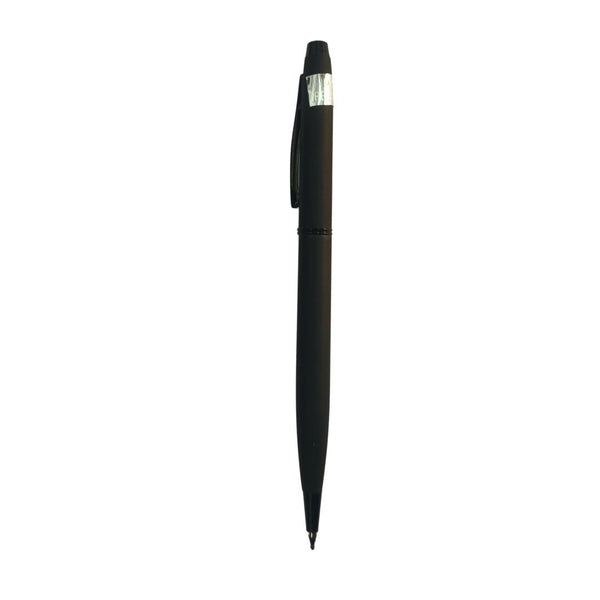 Black twist pen with smooth design for professional and functional writing.