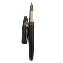 Advocate logo pen with openable black design for professional writing.