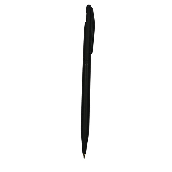 Matte Black Color body with black color clip twist mechanism ball Pen (blue Ink) Ballpen Bazaar