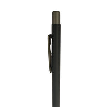 Matte black color body with gray color clip click mechanism ball Pen (blue Ink) Ballpen Bazaar