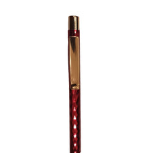 Red & Rose Gold Pen – Glossy Click Design for Luxurious Writing Valentine Gift