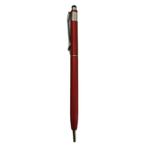 Matte Red Metal Ball Pen with Touchscreen Twist Mechanism Ballpen Bazaar