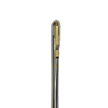 Metal Ball Pen - Silver Body with Gold Clip and openable mechanism , Blue Ink Ballpen Bazaar