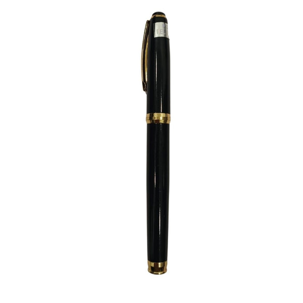 Blue Ink The Metallic Black Body with Gold Clip Openable Ball Pen – Elegant & Smooth Writing Valentine Gift