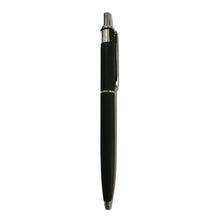 Matte black color body with silver clip click mechanism ball Pen (blue Ink) Ballpen Bazaar