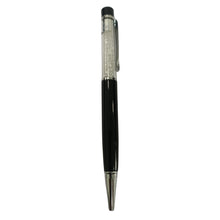 Black Pen with White Diamond – Twist Mechanism for Smooth Writing