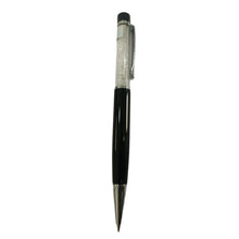 Black Pen with White Diamond – Twist Mechanism for Smooth Writing