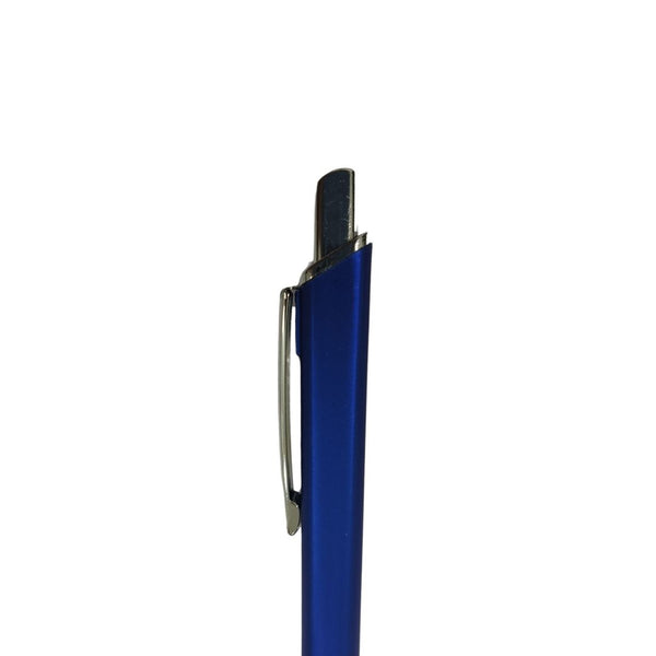 Blue & Silver Click Pen – Smooth Writing Design