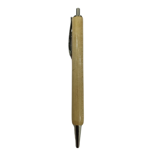 Wooden & Silver Pen – Natural Elegance and Smooth Writing