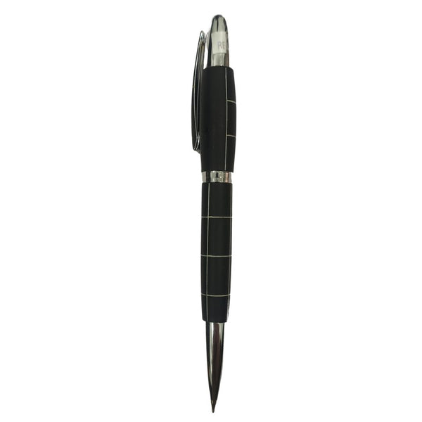 Black Checks Pen – Stylish Twist Design for Smooth Writing