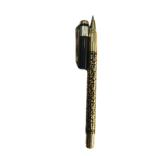 Golden & Black Engraved Pen – Premium Openable Design