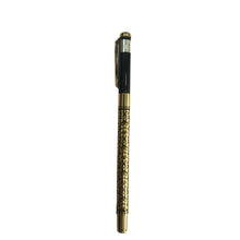 Golden & Black Engraved Pen – Premium Openable Design