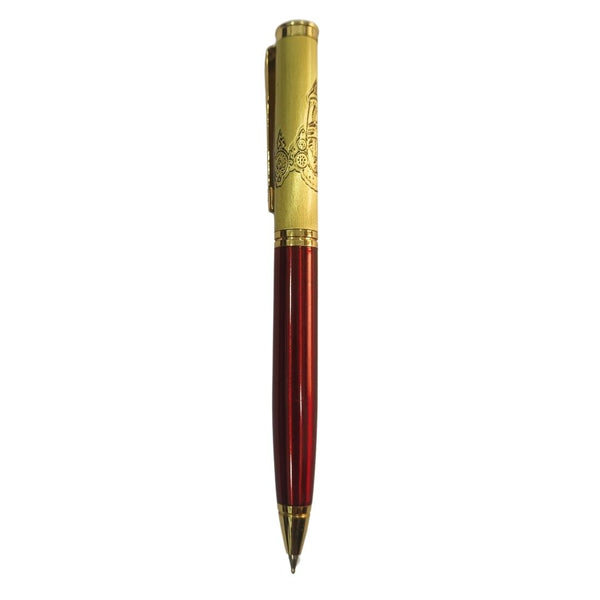 Balaji Engraved Pen – Premium Red Twist Design