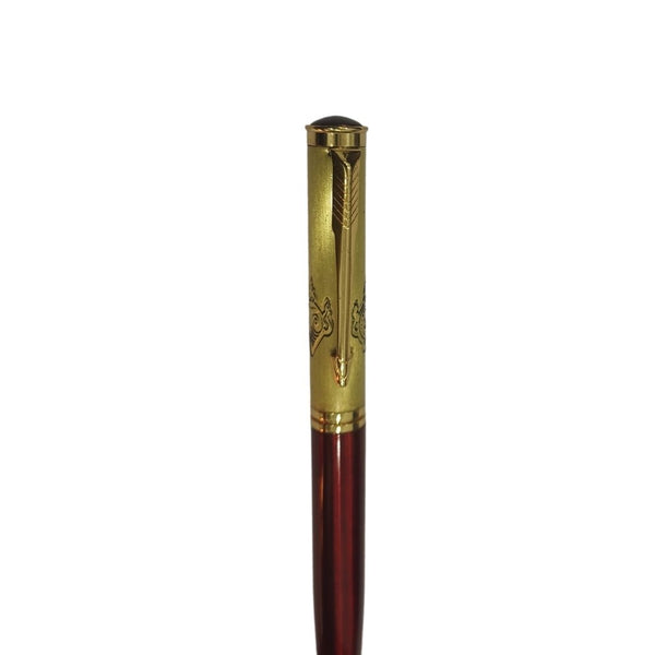 Balaji Engraved Pen – Premium Red Twist Design