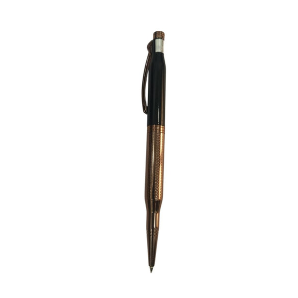 Rose & Black Pen – Sleek and Modern Twist Design