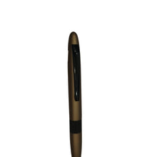 Metal Ball Pen - Brown Body with Black Clip, Twist Action - Ballpen Bazaar