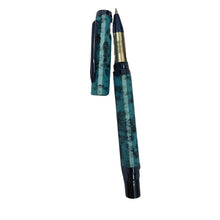 Premium Metal Ball Pen - Ascyric Blue & Black Marble Finish - Ballpen Bazaar