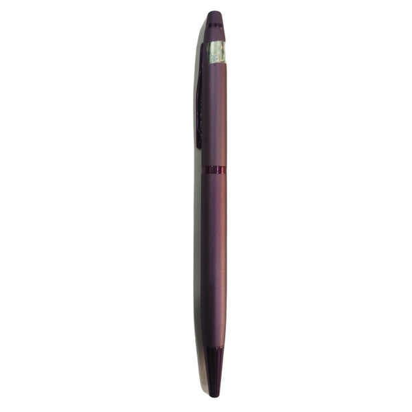 Luxury Purple Finish Metal Ball Pen with Twist Mechanism - Ballpen Bazaar