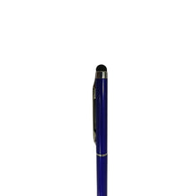 Premium Metal Ball Pen - Blue Yellow, Touch & Twist Design - Ballpen Bazaar