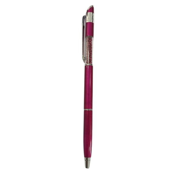 Glossy Pink Diamond Pen – Stylish Design for Smooth Writing