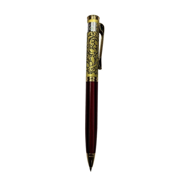 Engraved Gold and Red Pen – Premium Twist Design for Smooth Writing Valentine Gift