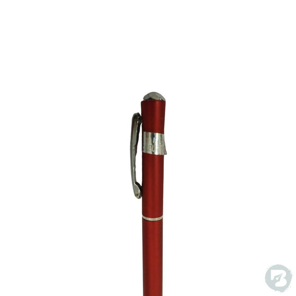 Red Metal Ball Pen with Silver Clip – Bold and Smooth Writing Valentine Gift