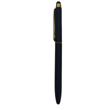 Metallic dark blue color body with gold color clip and on the top mobile touchscreen Twist mechanism ball Pen (blue Ink) - Ballpen Bazaar