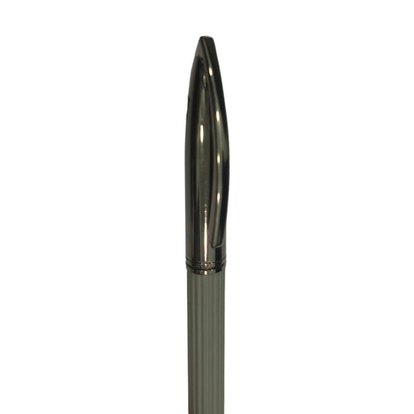 Gun Metal Leather Pen – Premium Twist Design for Smooth Writing