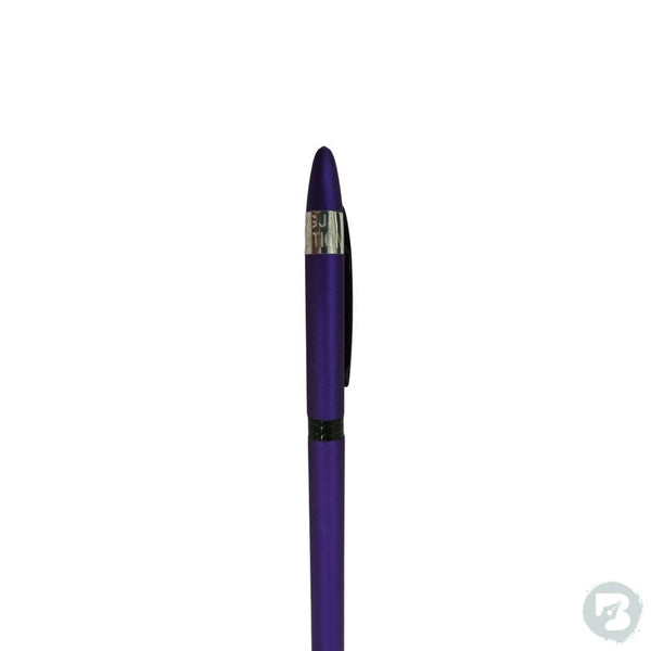 Product Title: Purple Metal Body with Black Clip Twist Ball Pen - Ballpen Bazaar