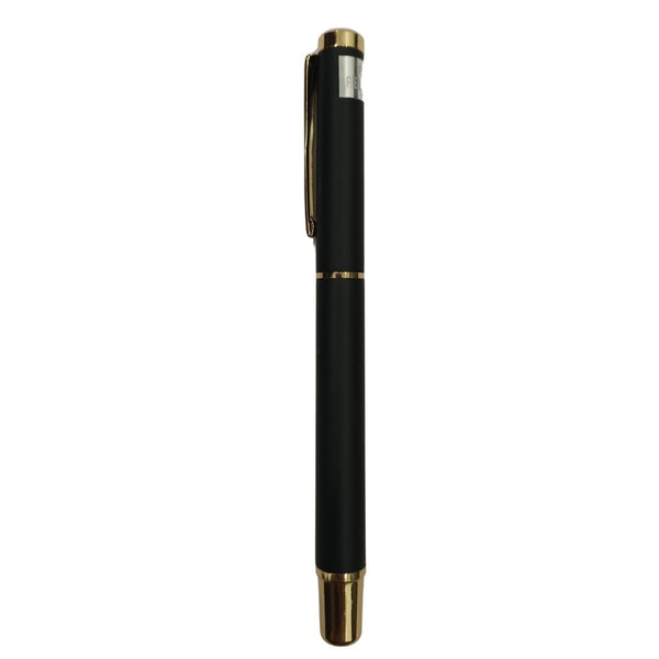 Metallic Matte black color body with gold clip openable mechanism ball Pen (blue Ink) - Ballpen Bazaar