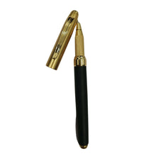 Elegant Metal Ball Pen with Golden Cap and Black-Golden Body - Ballpen Bazaar