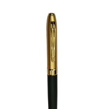 Elegant Metal Ball Pen with Golden Cap and Black-Golden Body - Ballpen Bazaar