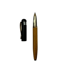 Black and wooden pen with classic openable design for professional writing.