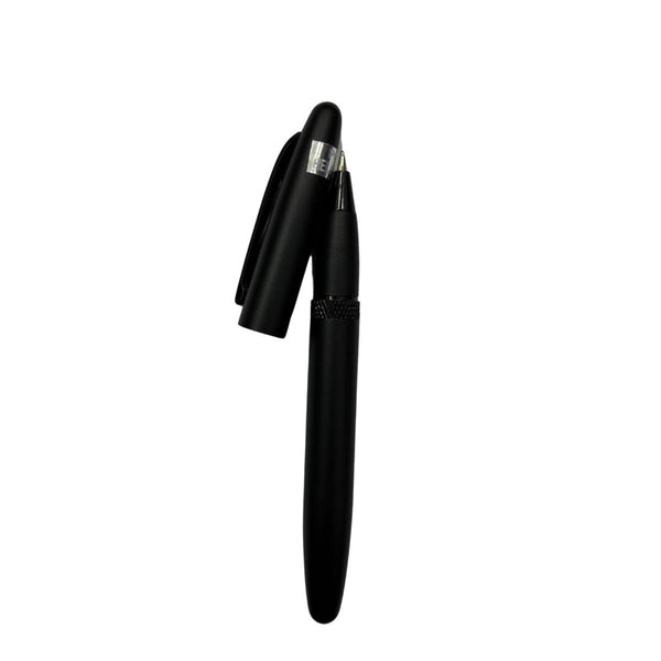 Black premium pen with sleek openable design for reliable and elegant writing.