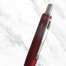 3-in-1 Red Body Ball Pen – Click Mechanism | Smooth Multi-Function Writing Blue, Red, Black Ink