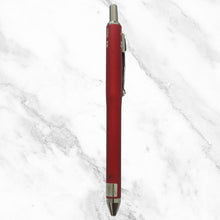 3-in-1 Red Body Ball Pen – Click Mechanism | Smooth Multi-Function Writing Blue, Red, Black Ink